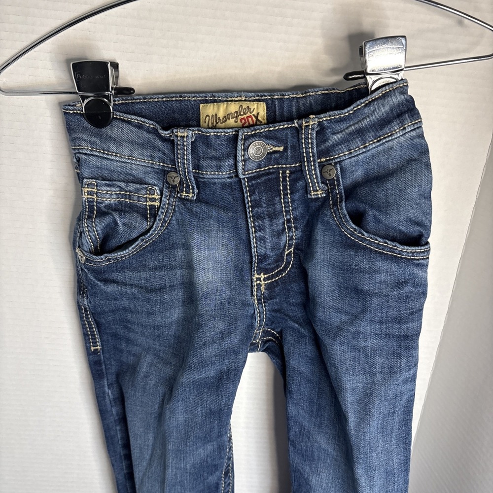 Wrangler 20X Kids Sz 9 Slim Jeans / Adjusters Nice!